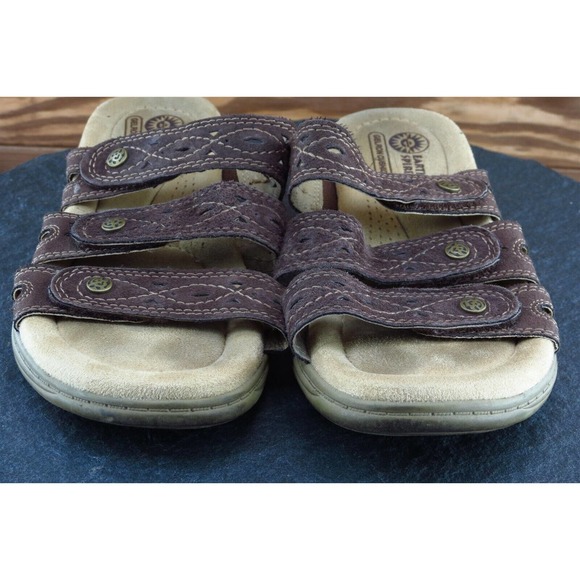 Easy Spirit Sz 6.5 M Brown Slide Synthetic Women Sandals WMES29ER118‎ - Picture 2 of 8